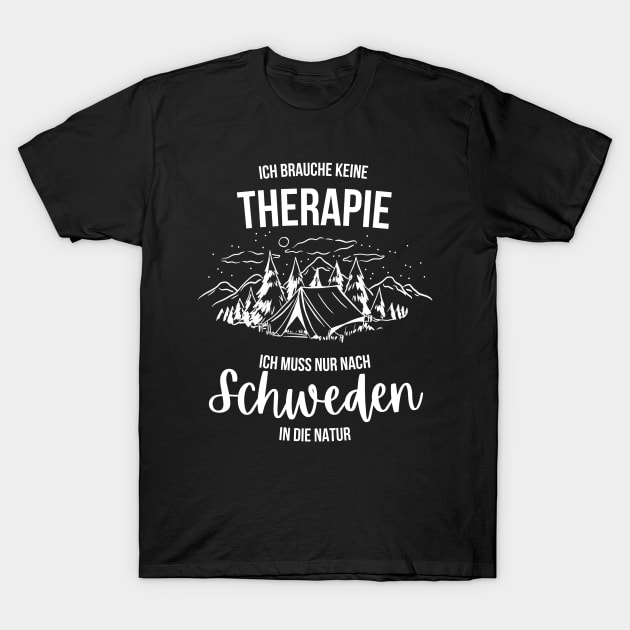 Sweden Therapy German Design T-Shirt by 66LatitudeNorth